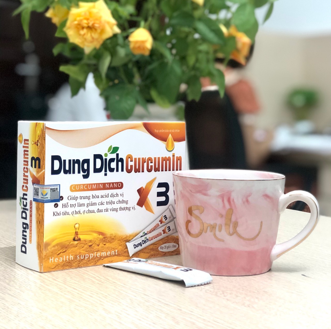 Dung Dịch Curcumin Nano X3 -hỗ trợ giảm viêm loét dạ dày, tá tràng