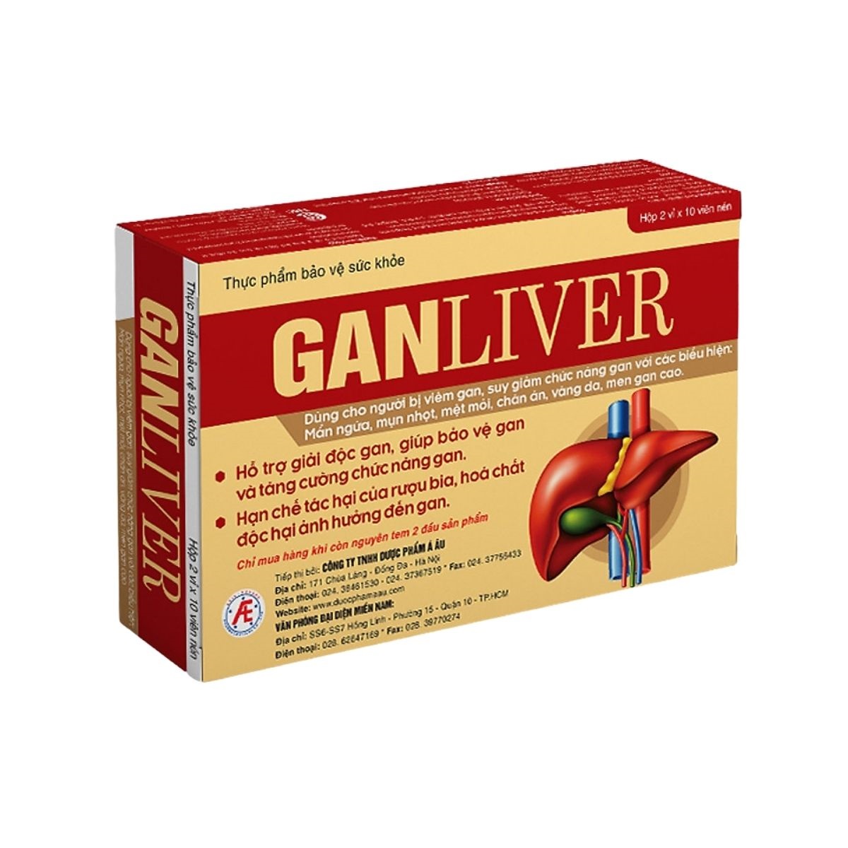 GANLIVER Viên uống giải độc gan H30V