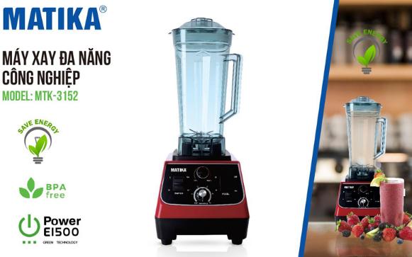 Máy xay đa năng công nghiệp Matika MTK-3152 dành cho quán ăn, nhà hàng
