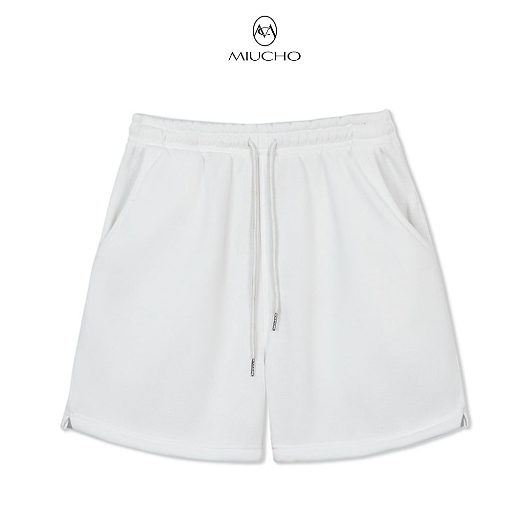 Quần đùi nữ, quần short Unisex trơn chất cotton QNT01 Miucho basic