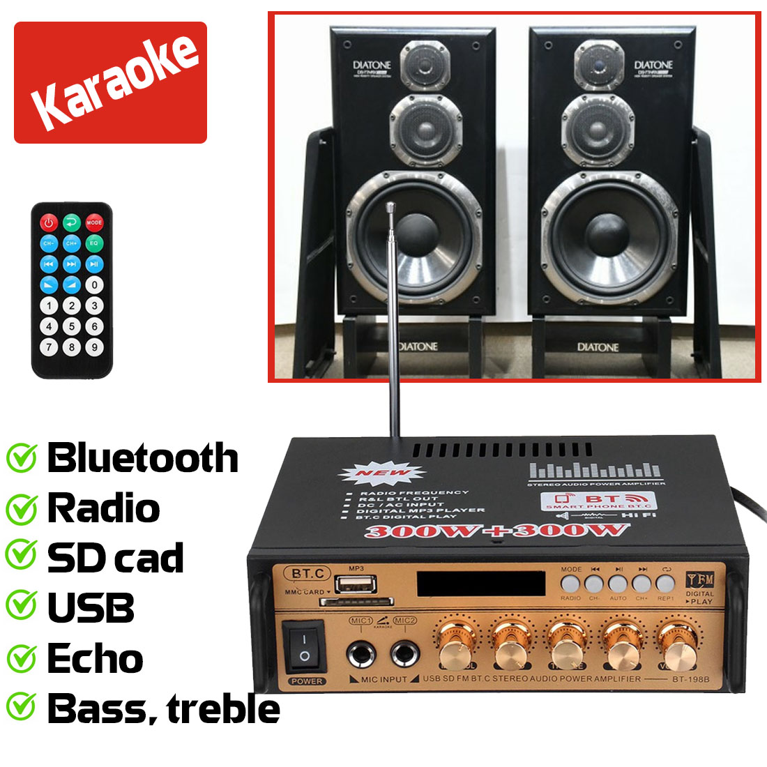 amply, amly mini, âm ly, Ampli Bluetooth Tely-Blj253 Đa Năng (Giá Giảm-50%)- Mua Rẻ Mỗi Ngày Uy Tín, Giá Sỉ, Dẫn Đầu Phân Khúc