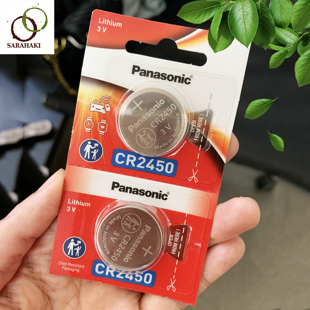 Combo 2 viên pin CR2450 Panasonic Lithium 3V chính hãng