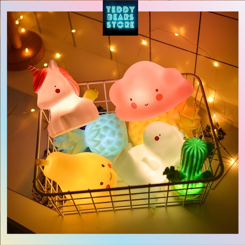 Đèn led hoạt hình dễ thương trang trí decor phòng ngủ (Qùa tặng sinh nhật) Teddy Bears store