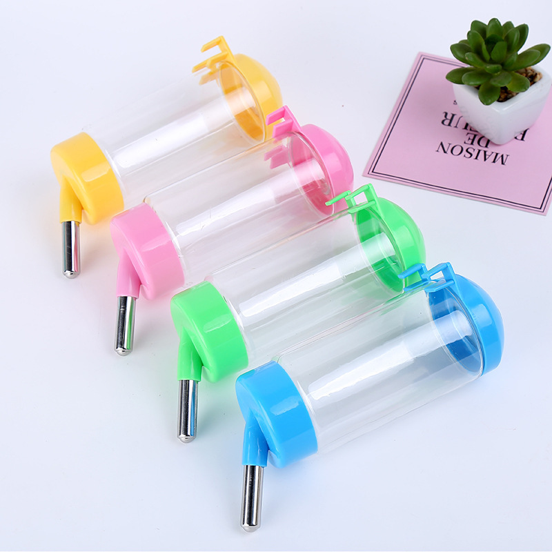 Bình nước con Thỏ tiện lợi, Bình nước gắn chuồng cho chó mèo, Hamster Chuột Lang 400ML