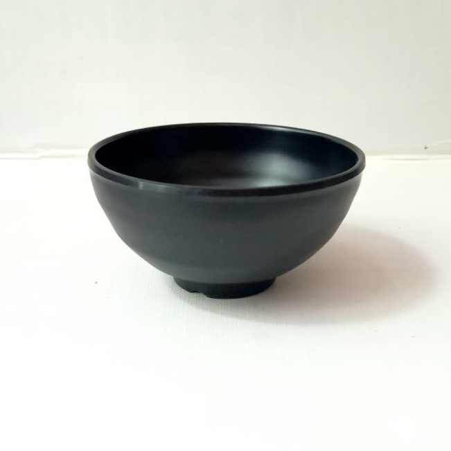 Combo 10 chén cơm CO15N nhựa melamine nhám đen