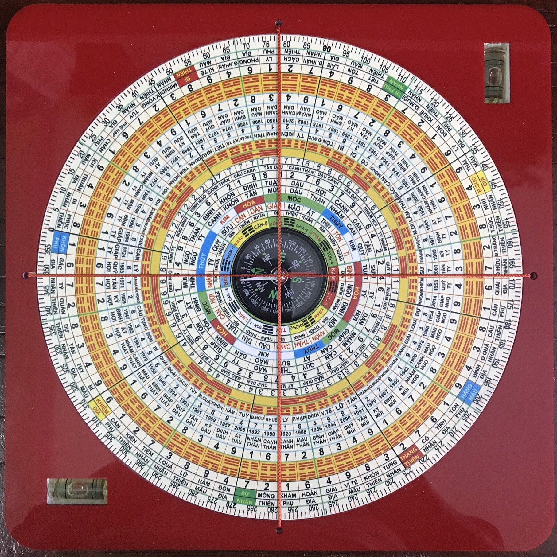 La kinh huyền không đại quái, la bàn la kinh phong thủy đại quái, la kinh tiếng việt, size 22.5cm x 22.5cm lakinh.info