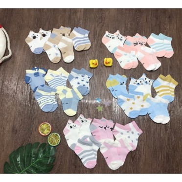 Sét 5 đôi tất lưới kids socks cho bé