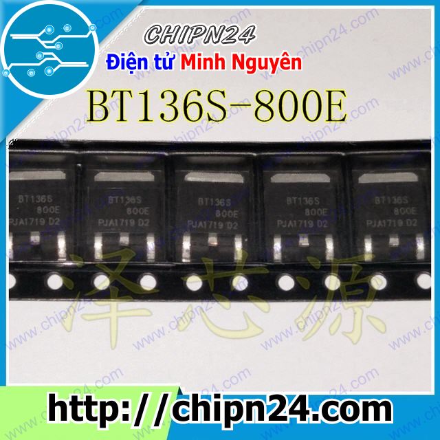 [2 con] (SOP) Triac Dán BT136S-600E TO-252 4A 800V (SMD Dán) (BT136-600 BT136)