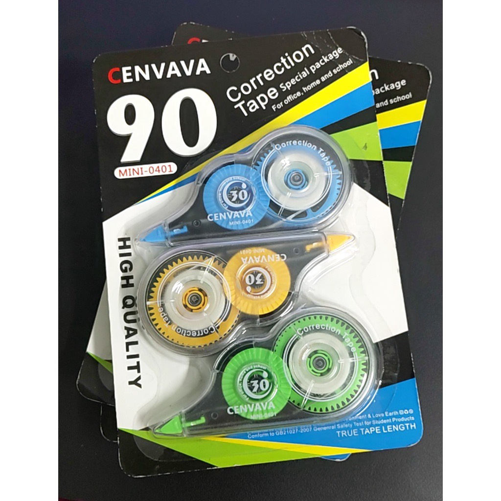 Bút xoá kéo vĩ 3 cái Cenvava mini-0401