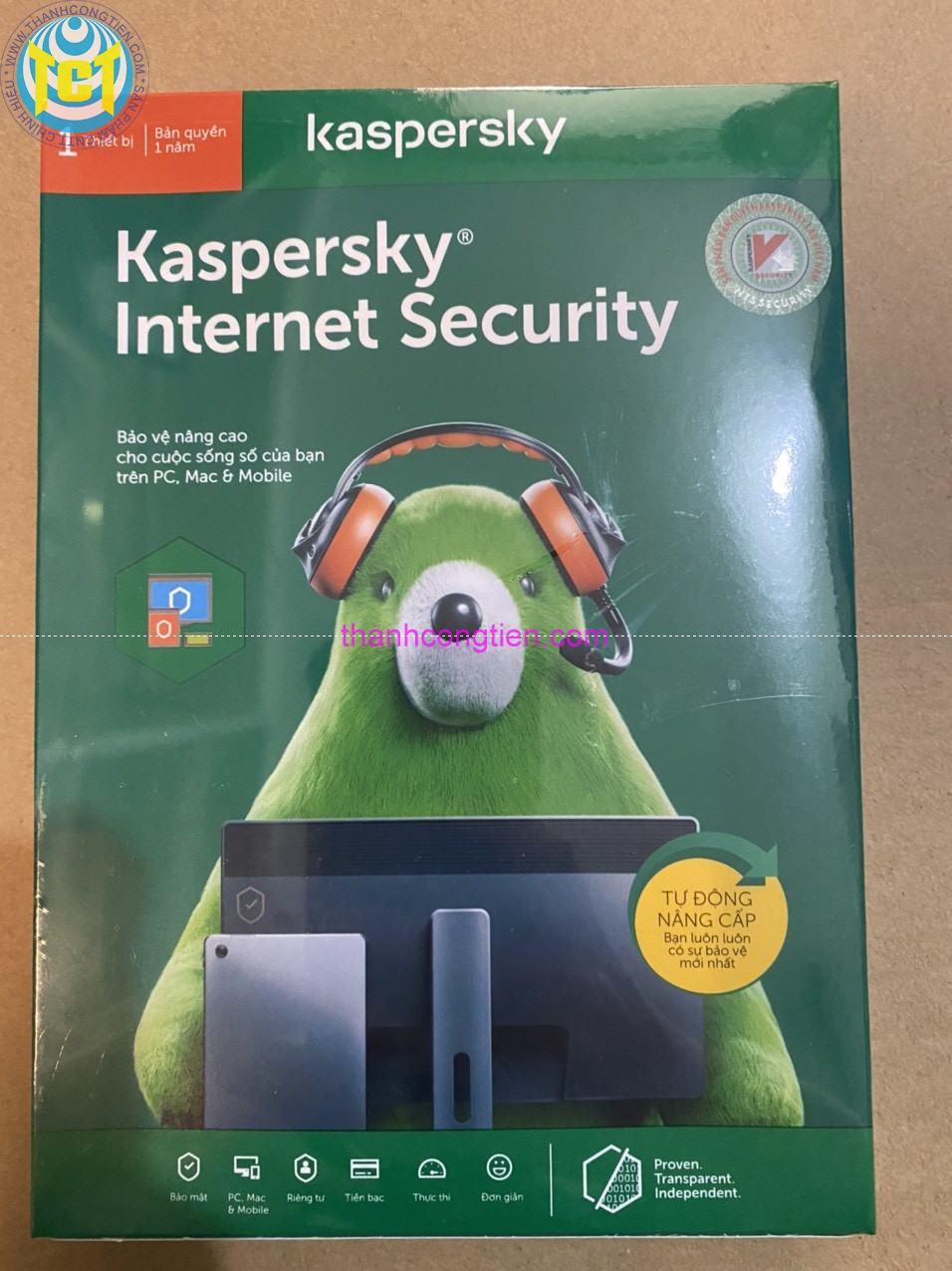 [HCM]Kaspersky Internet Security 1 máy tính - 1 năm Chính hãng NTS