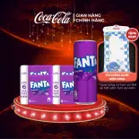 [SIÊU SALE ] Thùng/lốc 24 Lon Nước Ngọt Giải Khát Có Gas Fanta Nho 320ml/Lon Sale 8.8 Coca-Cola Chính Hãng_LD