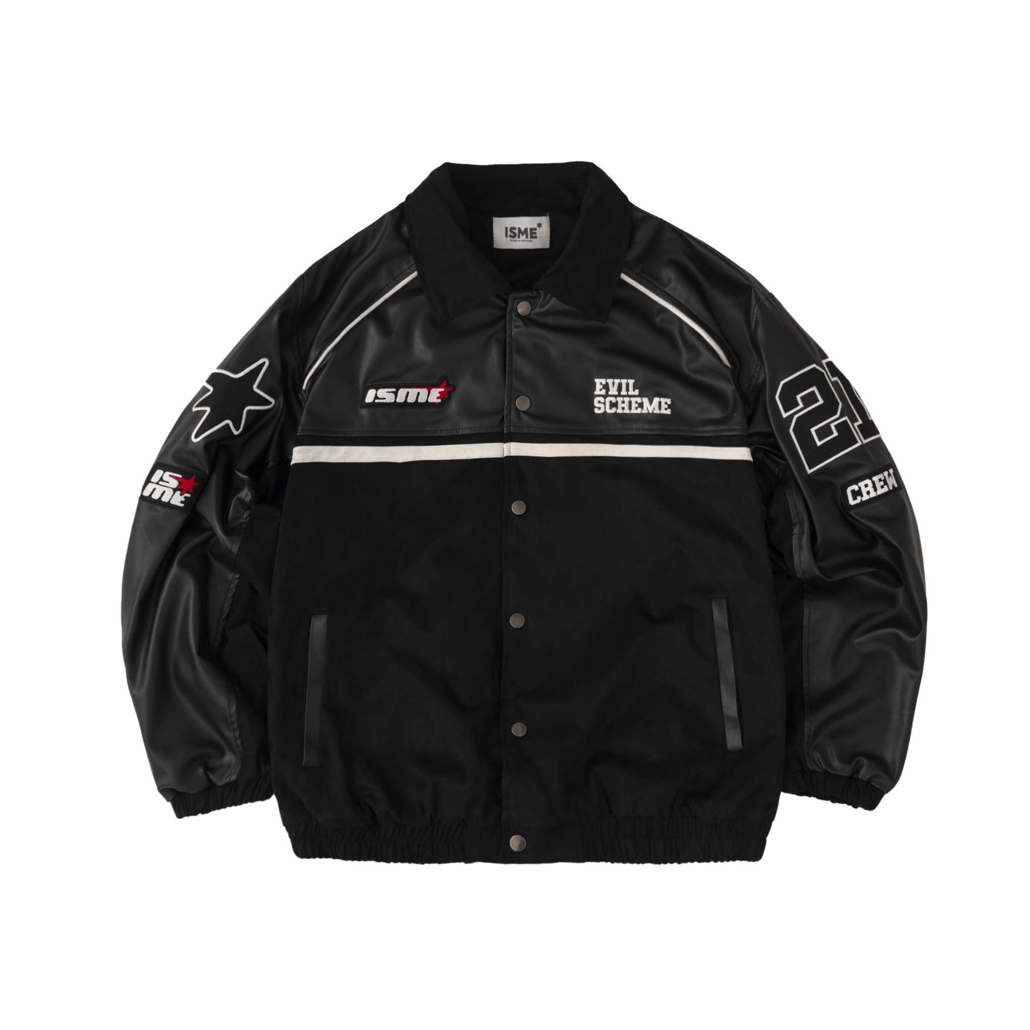 Áo khoác isme "evil scheme" racing jacket - boxy fit