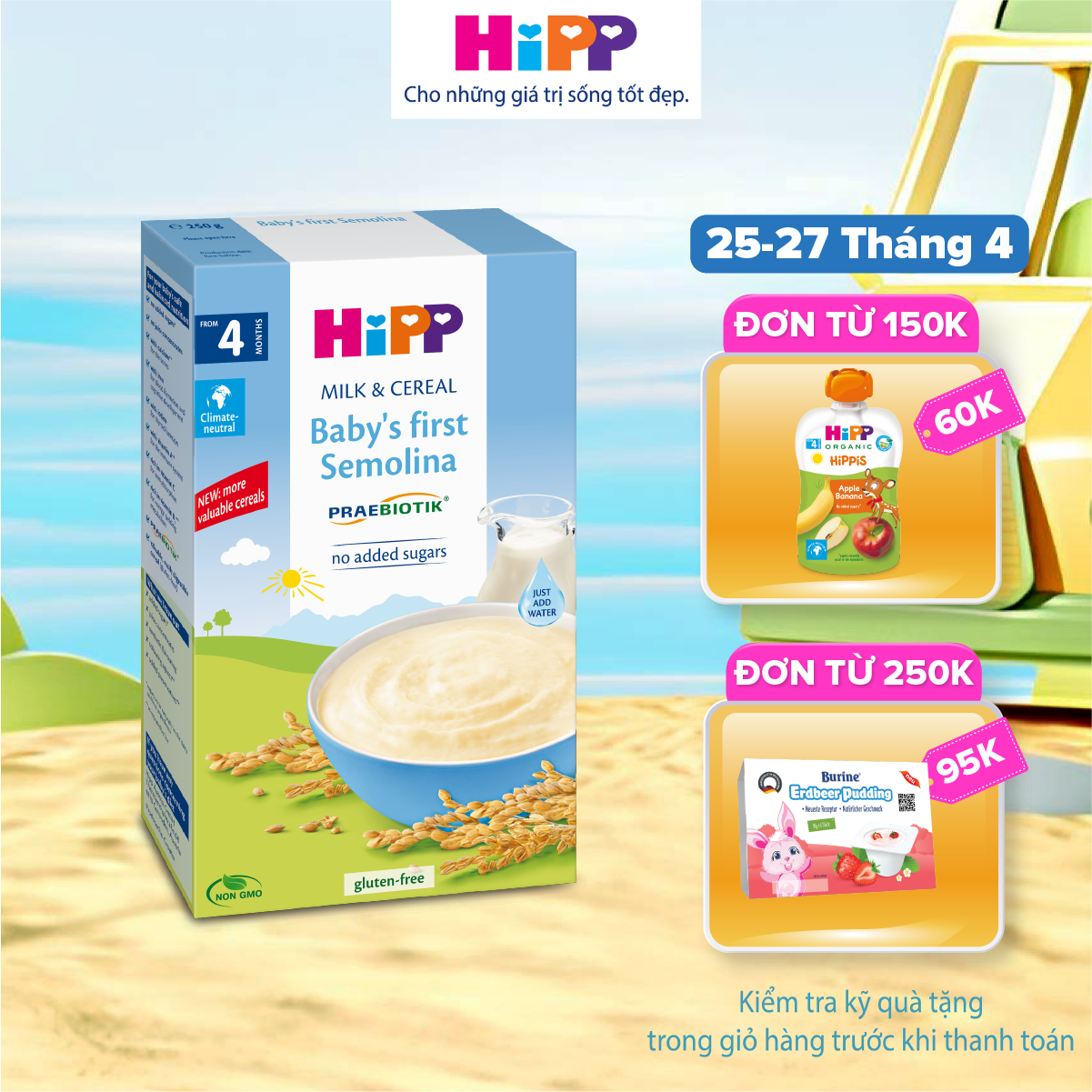 Bột ăn dặm dinh dưỡng Sữa - Ăn dặm khởi đầu HiPP Organic 250g