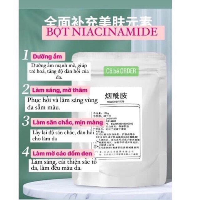 200g Bột tinh chất Niacinamide Vitamin B3