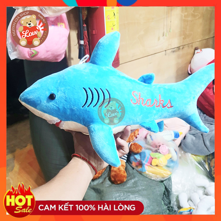 [HCM][ẢNH THẬT SHOP CHỤP] Cá mập nhồi bông cao cấp gối ôm cá mập cho bé_50cm