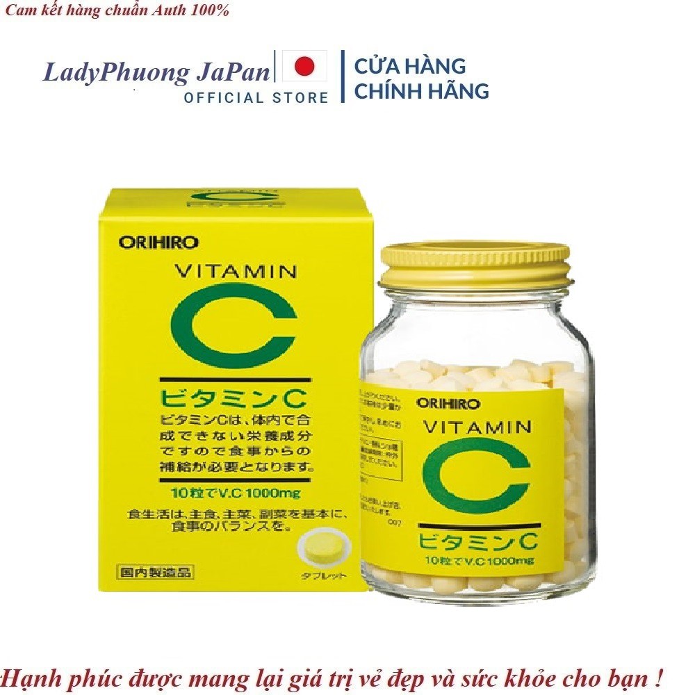 Viên uống vitamin c 1000mg orihiro 300 viên