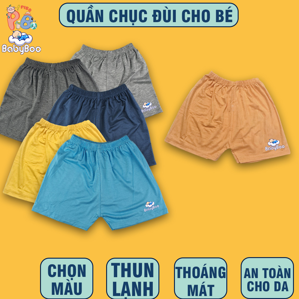 Quần Đùi Chục Cho Bé Trai Bé Gái - Chất Thun Lạnh - BabyBoo - T2