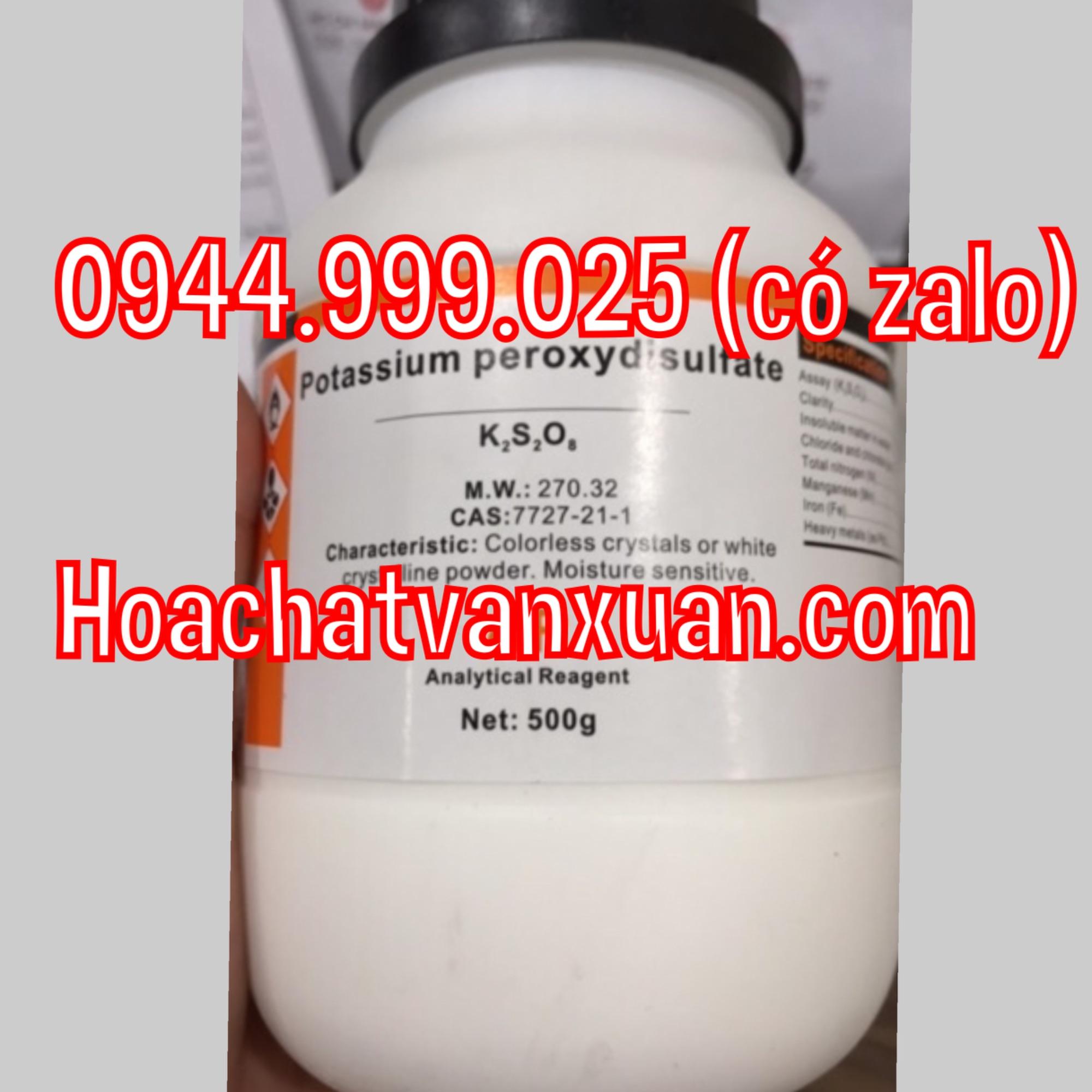 Potassium persulfate cas 7727-21-1 k2s2o8 xilong lọ 500g kali persunfat