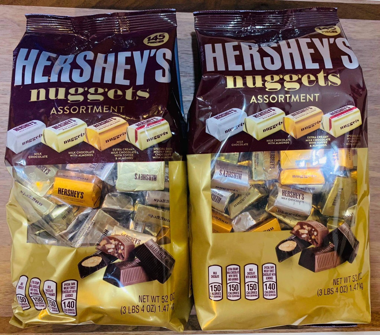 Kẹo Chocolate Hershey s Nuggets 1,47Kg ,145 viên của Mỹ