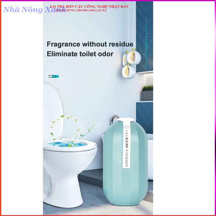 Lọ vệ sinh bồn cầu, lọ thả bồn cầu công nghệ nhật bản, diệt khuẩn khử mùi, dùng tới 800-1000 lần xả nước