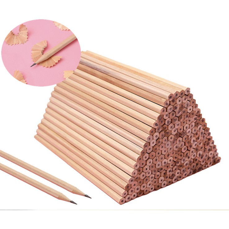 Bút chì hb lục giác gỗ thiên nhiên