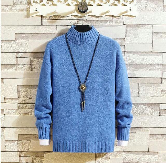 Áo Len Nam Cổ Cao Đẹp Siêu Ấm, Phong Cách Hàn Quốc- Thời Trang Thu Đông