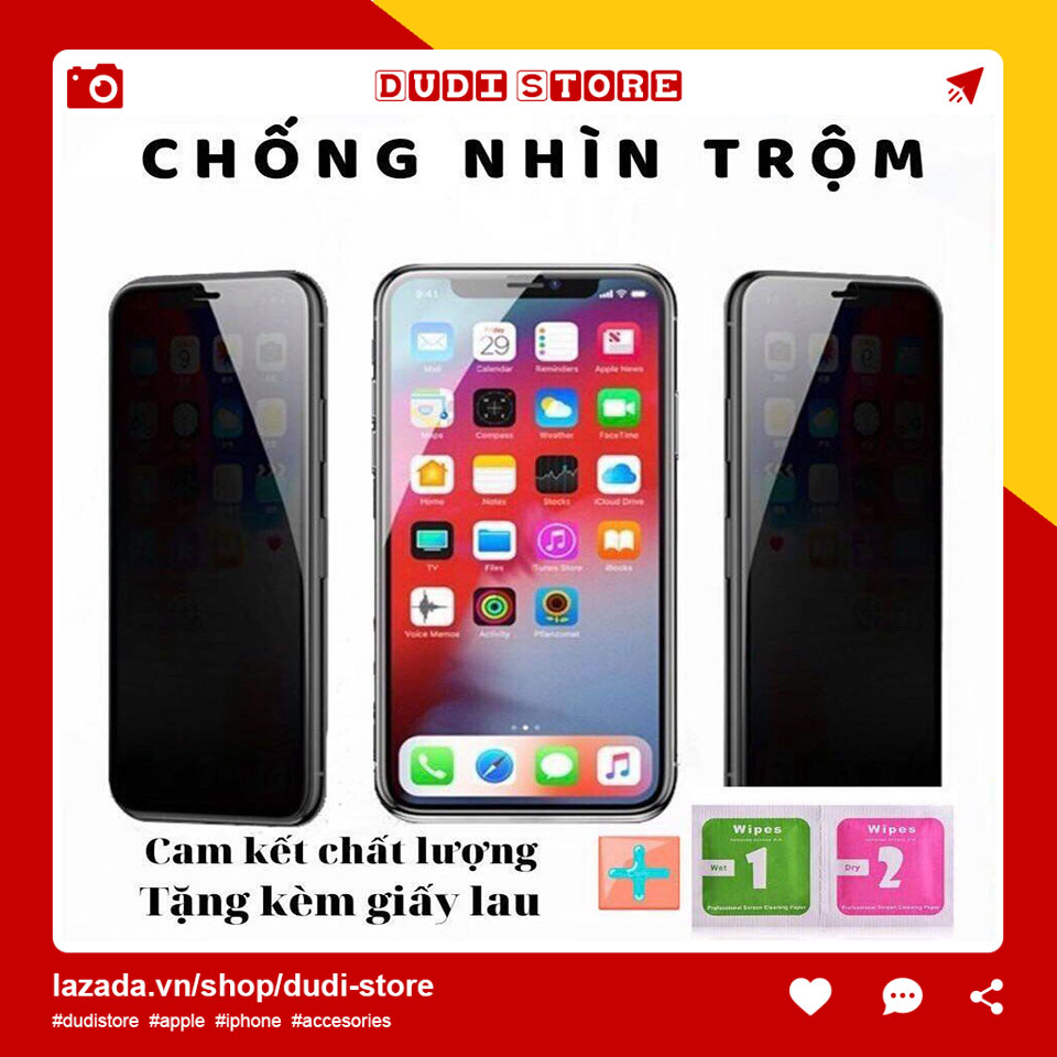 Kính Cường Lực chống nhìn trộm KingKong dành cho điện thoại iphone 6 6 plus 6s 6s plus 7 7 plus 8 8 plus X Xs Xs Max 11 11 pro 11 pro max Dudi Store