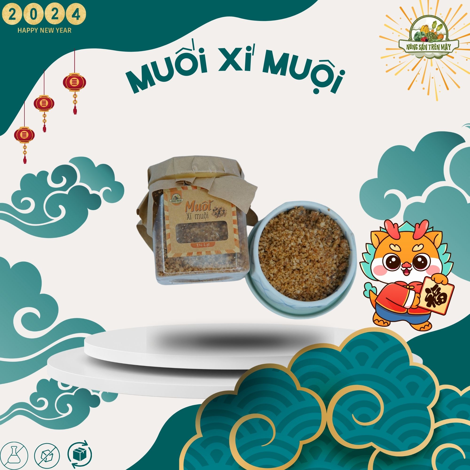 Muối xí muội ô mai đà lạt 100- 400g minh tiến farm