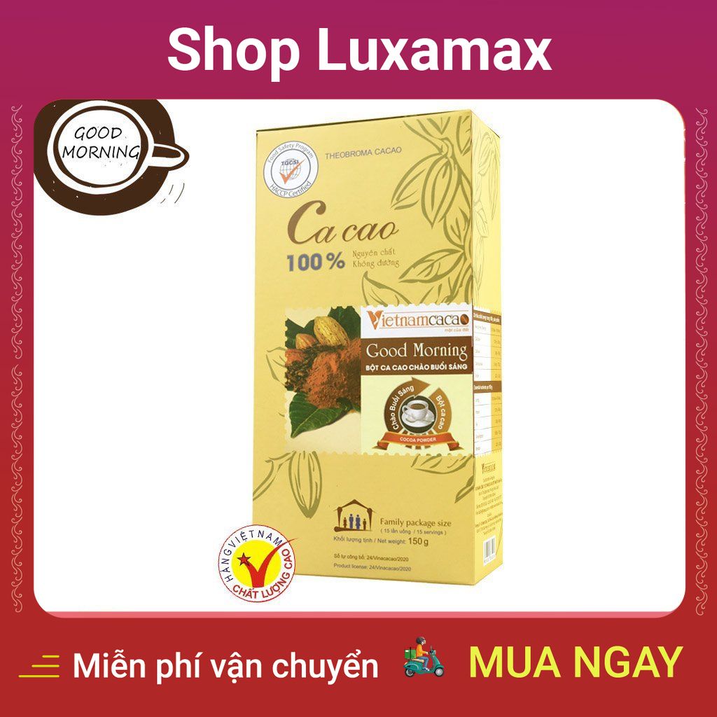 Bột Cacao Nguyên Chất Good Morning Vietnamcacao DTK3623905 - Shop LuxaMax - Good Morning VietnamCacao Pure Cocoa Powder