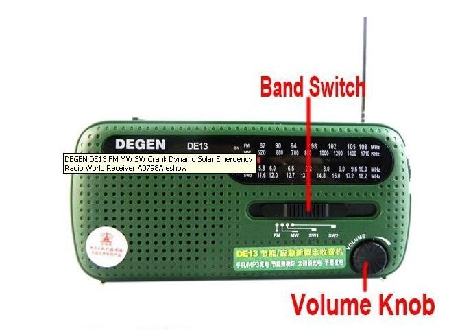 ĐÀI RADIO BÁO ĐỘNG KHẨN CẤP NĂNG LƯỢNG MẶT TRỜI DEGEN DE13 