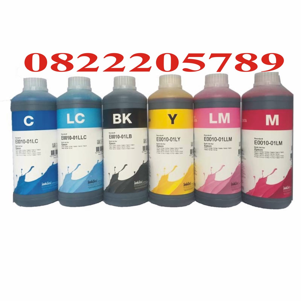 Mực nước inktec hàn quốc 1000ml cho máy epson,canon,hp,brother.v.v. 155k 1 chai 1 lít