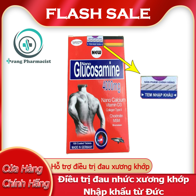 Hỗ trợ điều trị xương khớp - Nano Glucosamin 4000mg của Đức