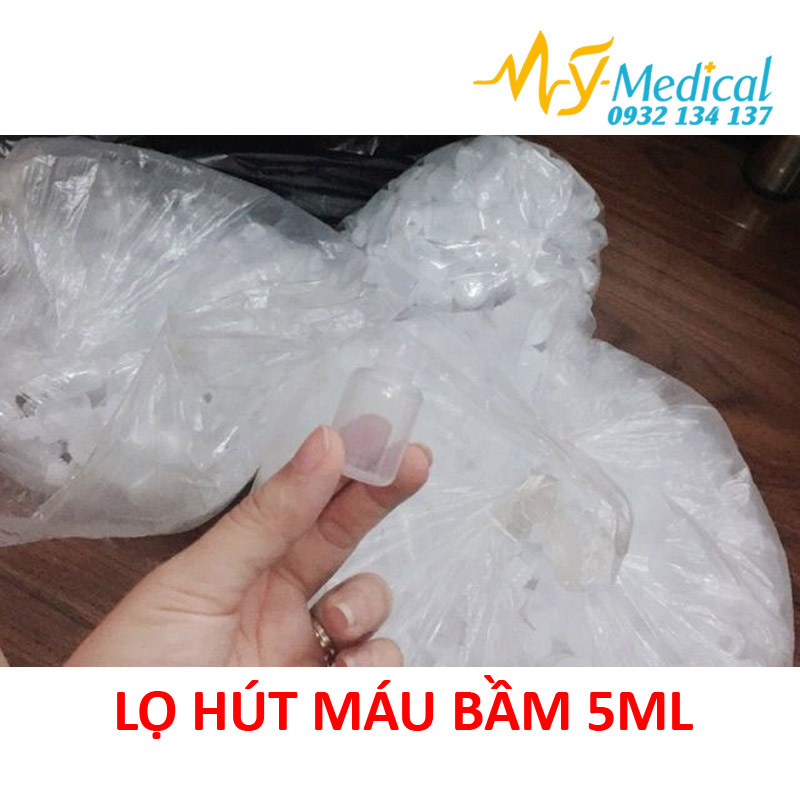 [HCM]Lọ nhựa ống nhựa 5ml hút máu bầm khi lấy mụn (bịch 100 cái)