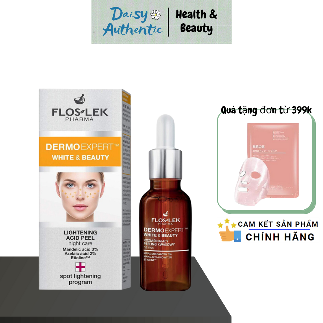 Dung dịch làm sáng mịn floslek lightening acid peel night care 30ml