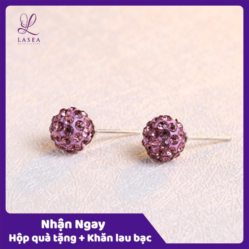 [HCM]Bông tai nữ trang sức bạc Ý S925 Lasea - Hoa tai Hàn Quốc Cao Cấp ( Nhiều Màu) E067
