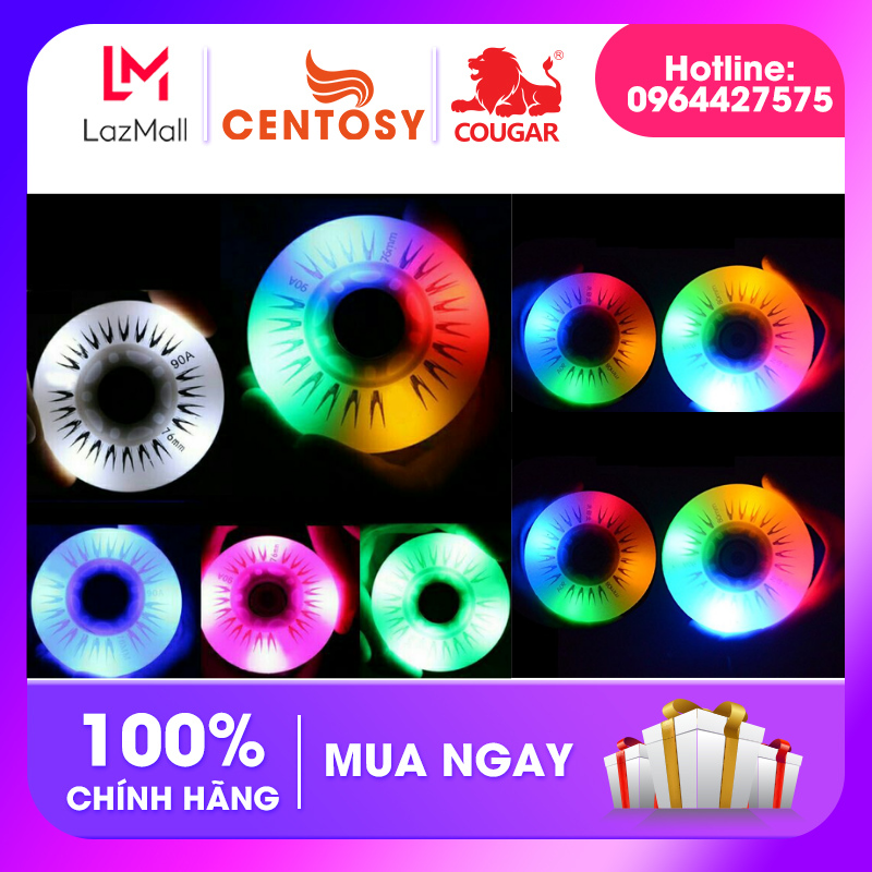 Bánh đèn phát sáng , bánh đèn led cougar patin nhiều màu, nhiều kích thước phù hợp với các loại giày patin