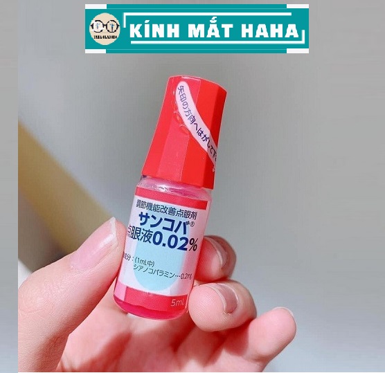 Nhỏ mắt sancoba nước nhỏ mắt Nhật Bản hỗ trợ tăng cường thị lực chống cận thị bảo vệ mắt lọ 5ml hàng chính hãng Nhật Bản