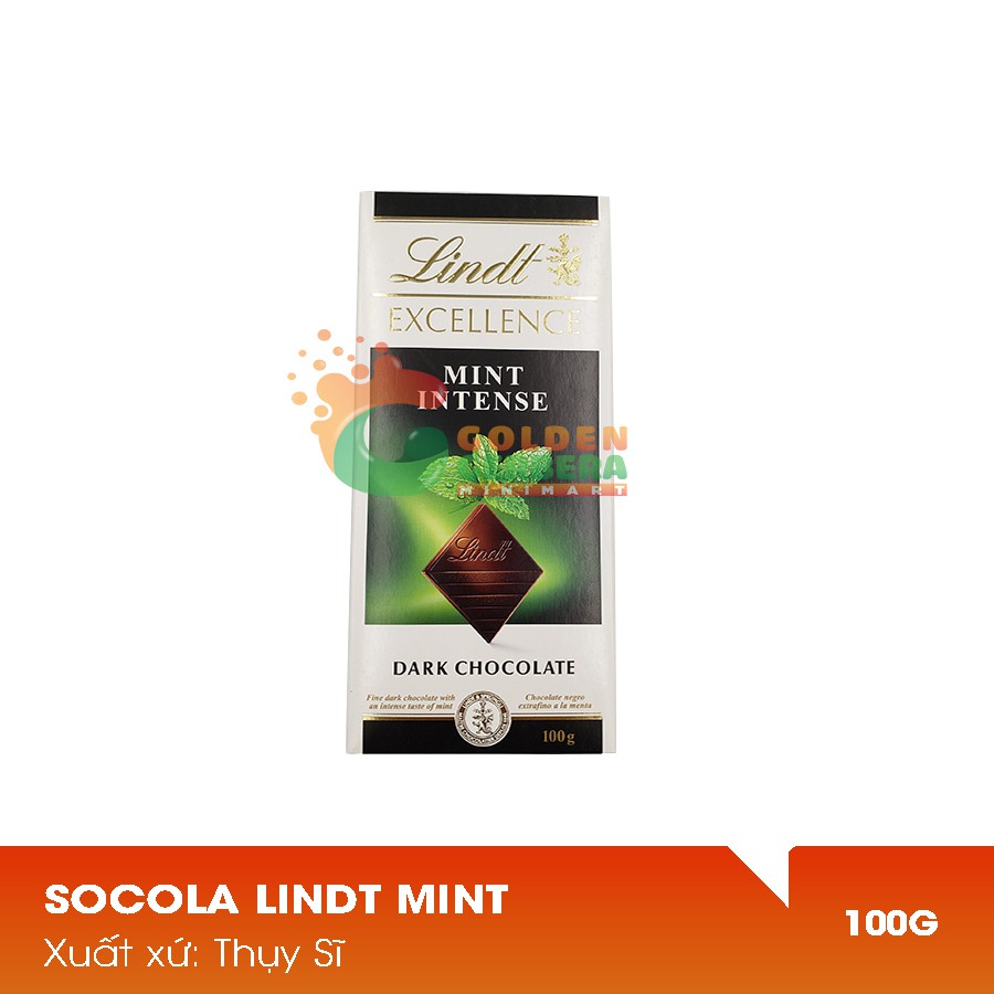 Socola Bạc Hà Lindt Mint Thụy Sĩ 100g Giá Tốt
