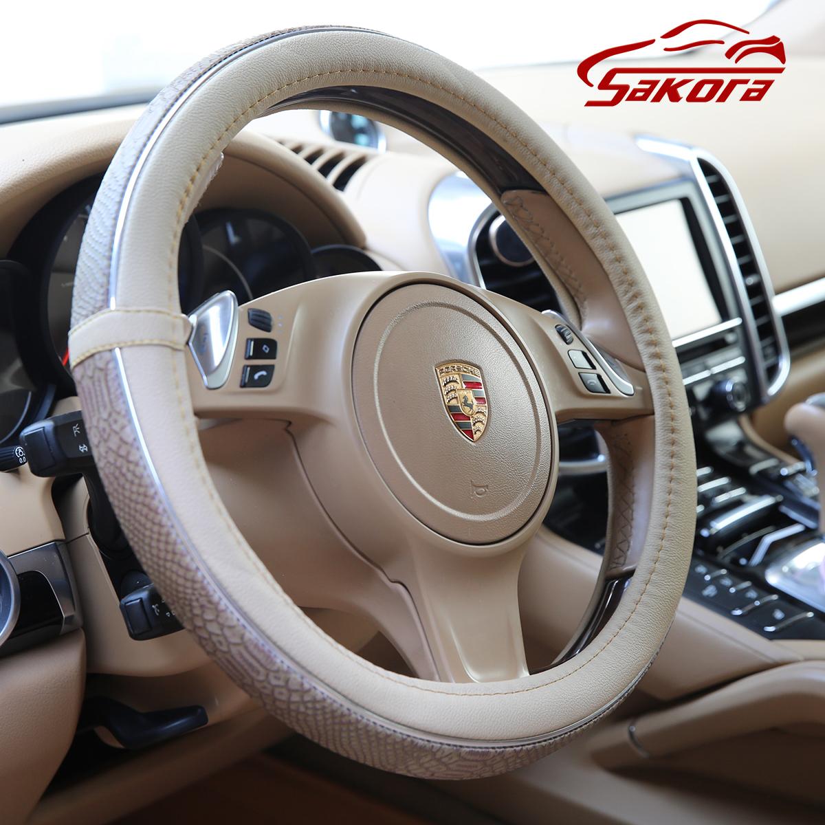 [HCM]Bọc da vô lăng cao cấp cho xe hơi Mềm mại và thoải mái kết cấu tốt đường kính 38cm,dòng xe 5 chỗ và 7 chỗ