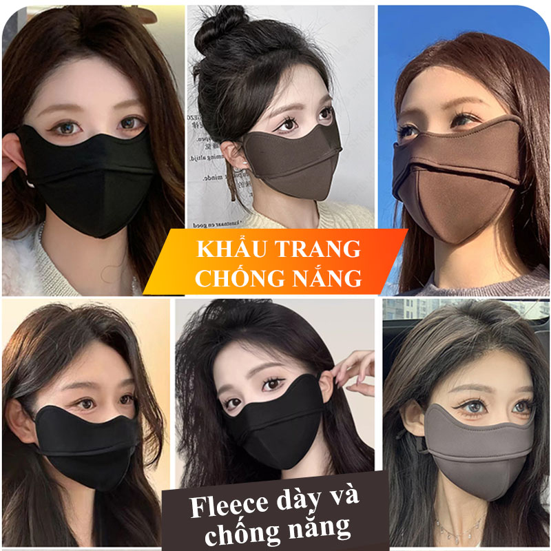 Khẩu trang chống UV khẩu trang vải 5D Khẩu trang chống UV Khẩu trang vải chống nắng Combo khẩu trang vải