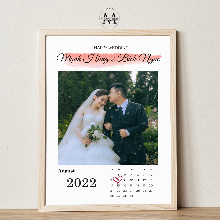 In ảnh theo yêu cầu - in ảnh kỷ niệm, ngày cưới kèm ghi chú - in ảnh để bàn, in hình treo tường - size a3, a4 - tiệm in memories