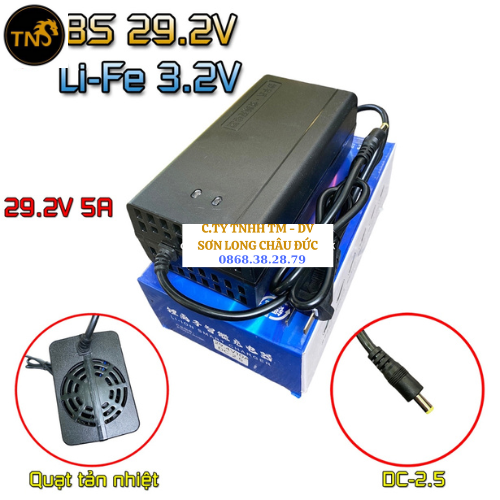 Sạc 8s 5a 29,2v dùng cho pin sắt li-fe 3,2v