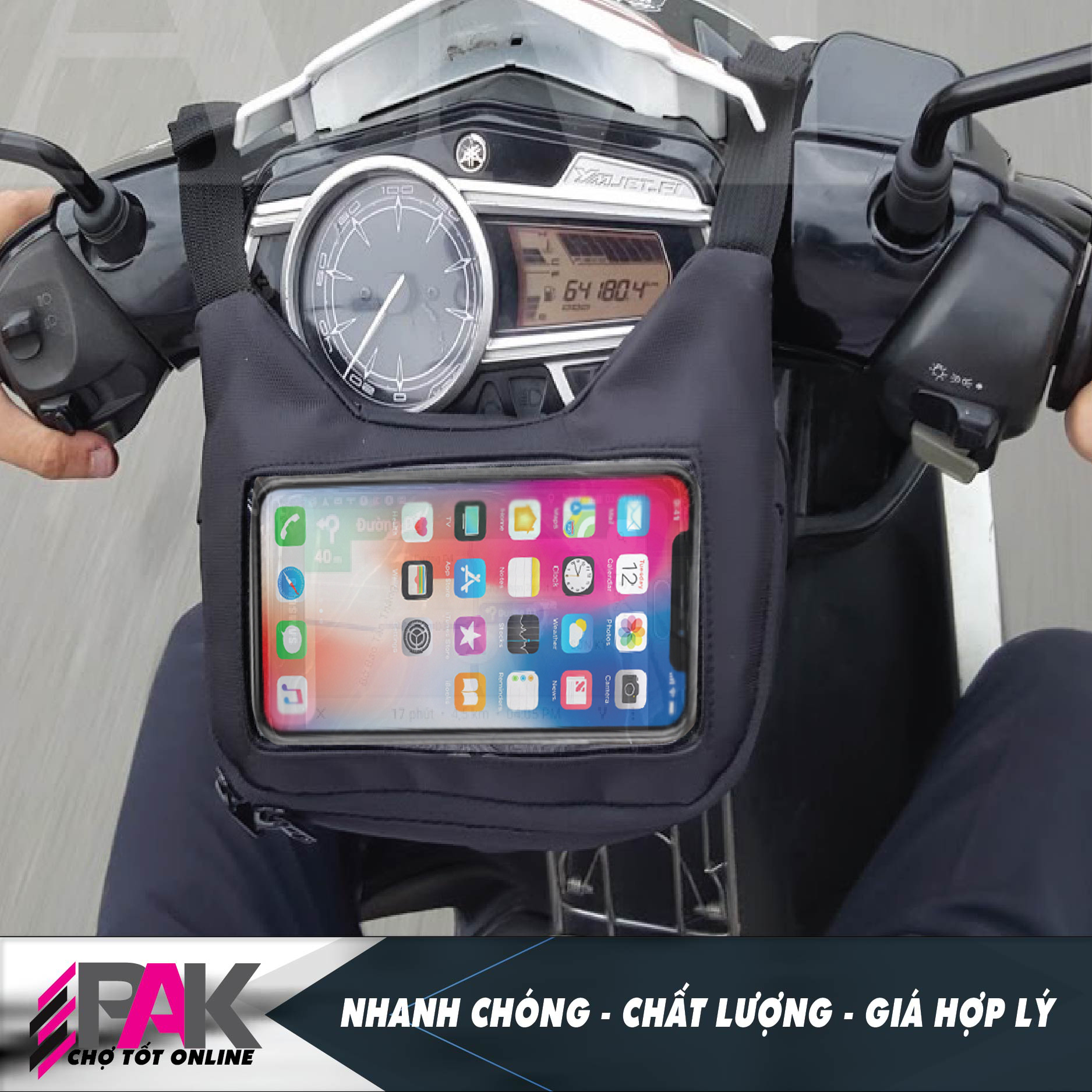 [HCM]Túi treo đầu xe máy dành cho xe ôm công nghệ