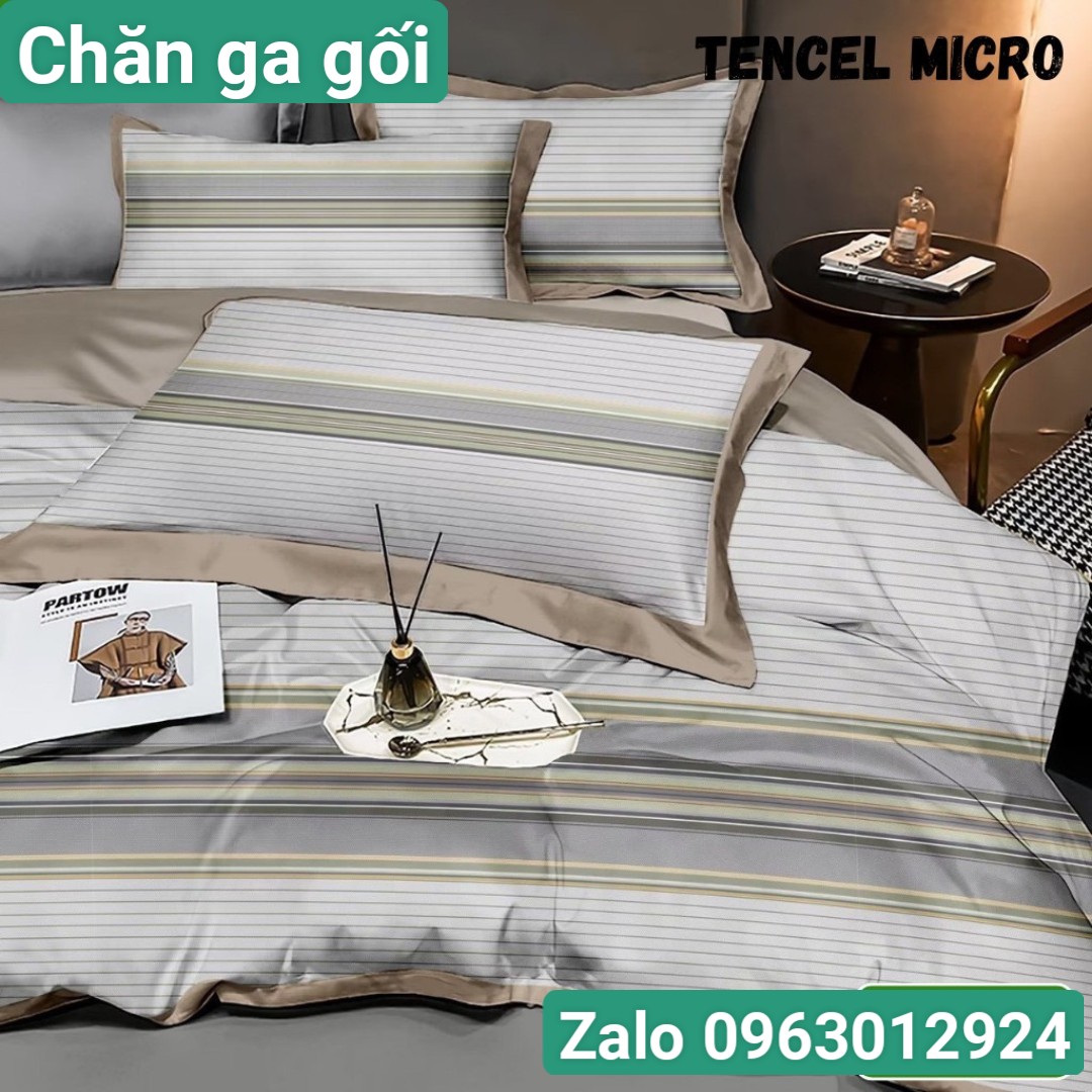 [HCM]Bộ drap mền Tencel {5 món} HOẶC chăn lẻ /vải nhập Hàn Quốc đỉnh cao mát mềm mại