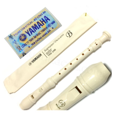 Sáo Recorder Soprano YRS-24B (trắng)