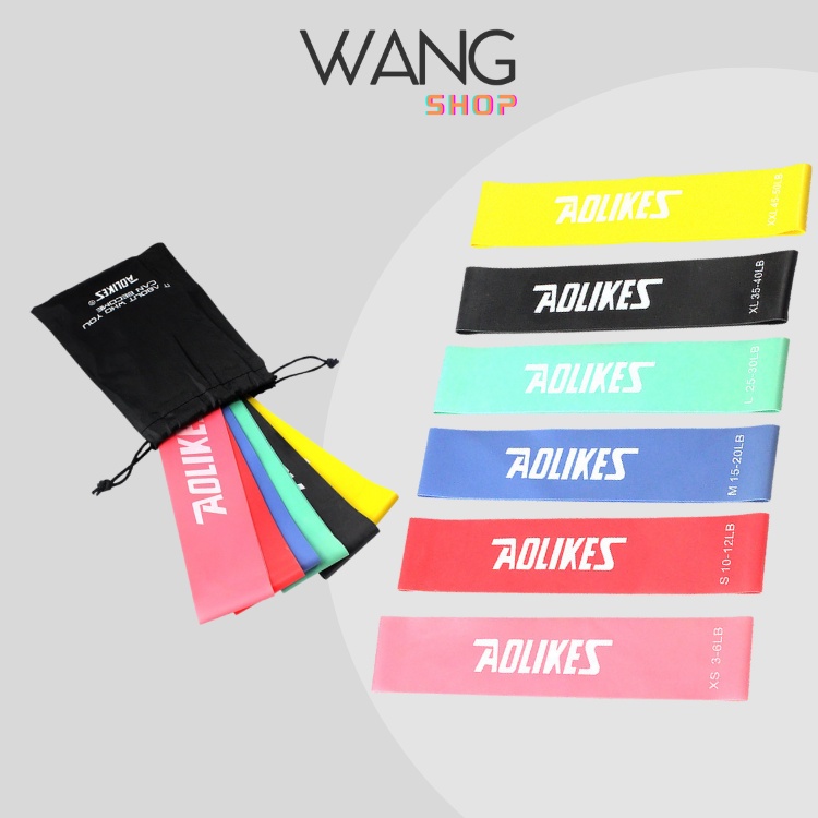 Dây Mini Band Aolikes, Dây đàn hồi cao su kháng lực tập Gym, Yoga