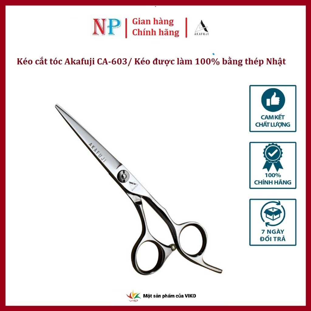 Kéo cắt tóc akafuji ca-603/ kéo được làm 100% bằng thép nhật
