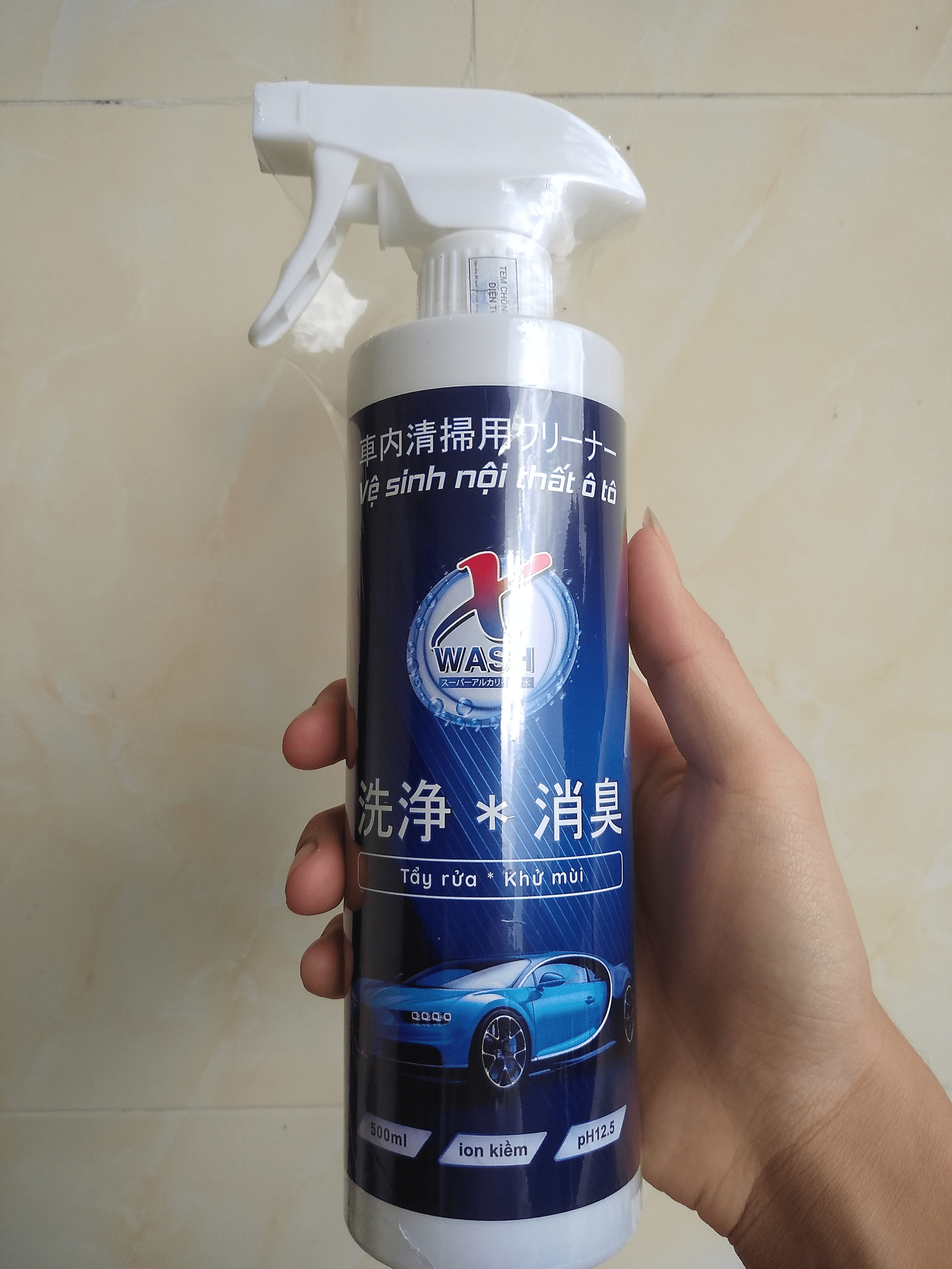 XWASH FOR CAR - Nước Tẩy Rửa Nội Thất Ôtô- Khử Mùi - Diệt Khuẩn Số 1 Nhật Bản ( TẶNG KHĂN LÔNG CỪU )