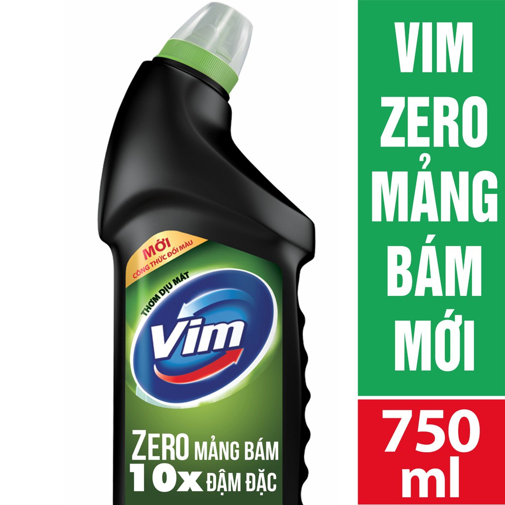 Nước tẩy bồn cầu vim zero mảng bám