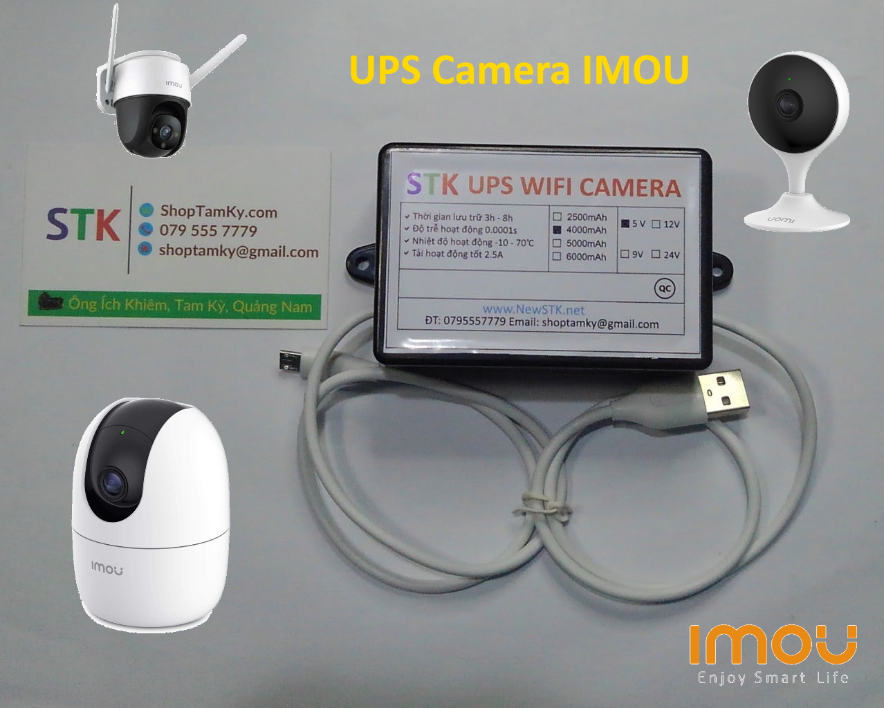 Nguồn dự phòng cho camera Imou 5V